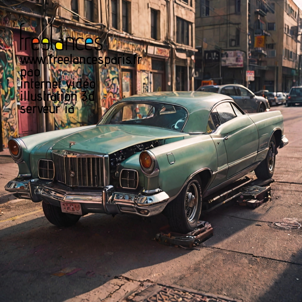 Pao mise en page internet vidéo illustration 3d serveur IA générative AI freelance paris studio de création magazines bi0o1rv0